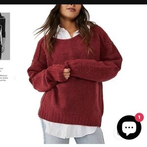 NWT Free People Care Eastwood Tunic Sweater
